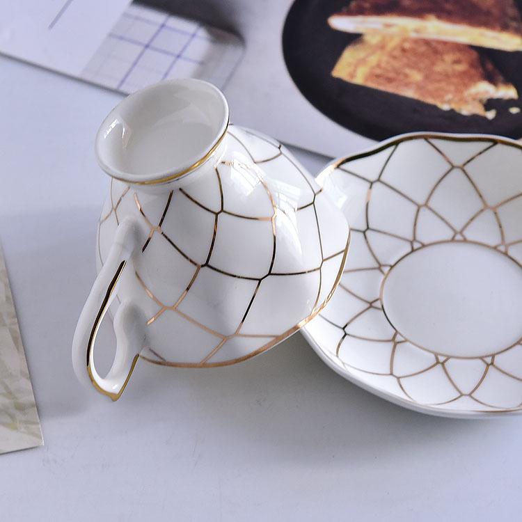 Bone China Coffee Cup and Saucer 1
