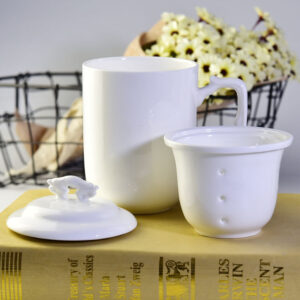 Bone China Dragon Cup Meeting Covered Cup