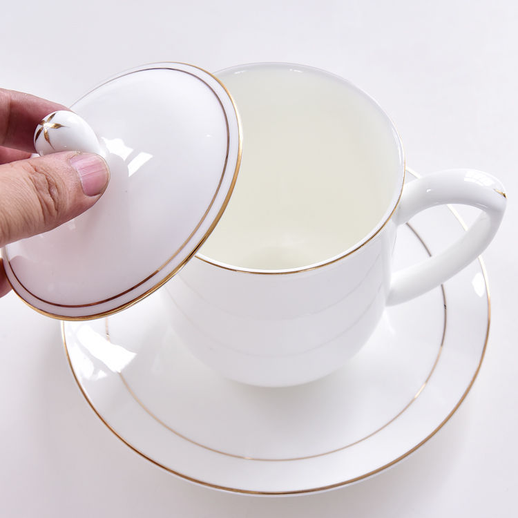 Bone China Meeting Cup and Saucer