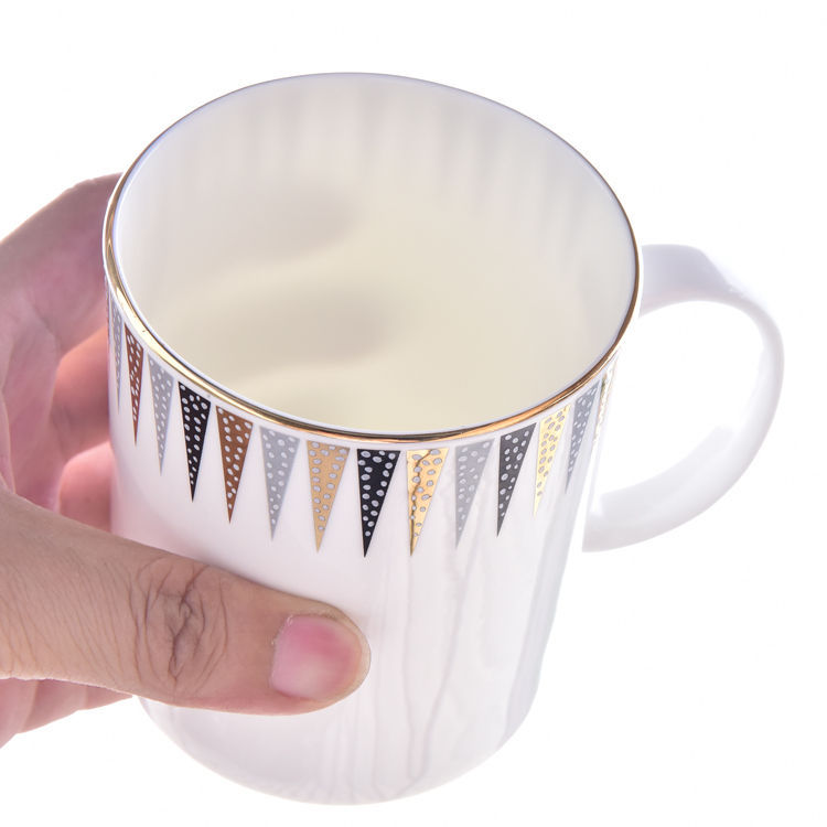 C Handle Bone China Mug