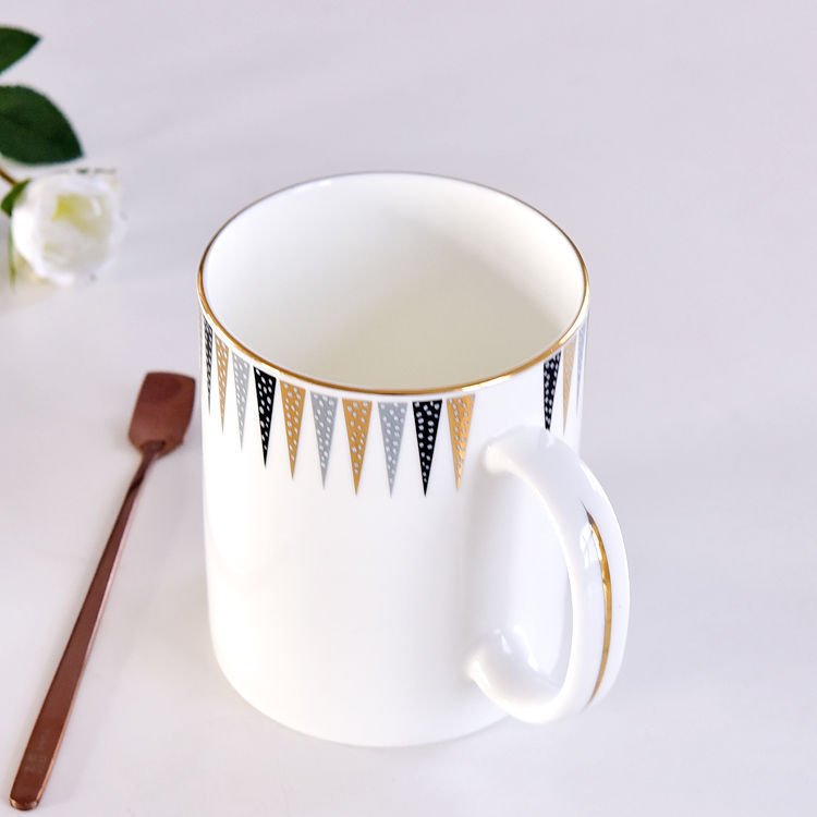 C Handle Bone China Mug