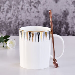 C Handle Bone China Mug