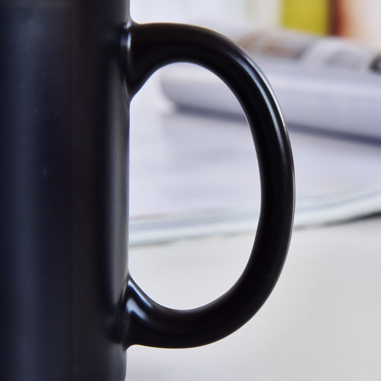 C Handle Color Glazed Bone China Mug 2
