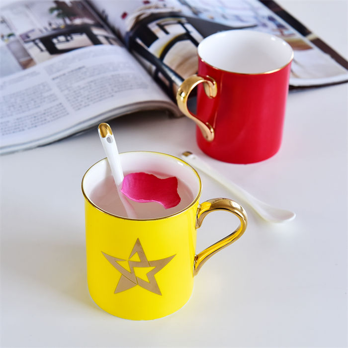 Color Glazed Bone China Mug 3