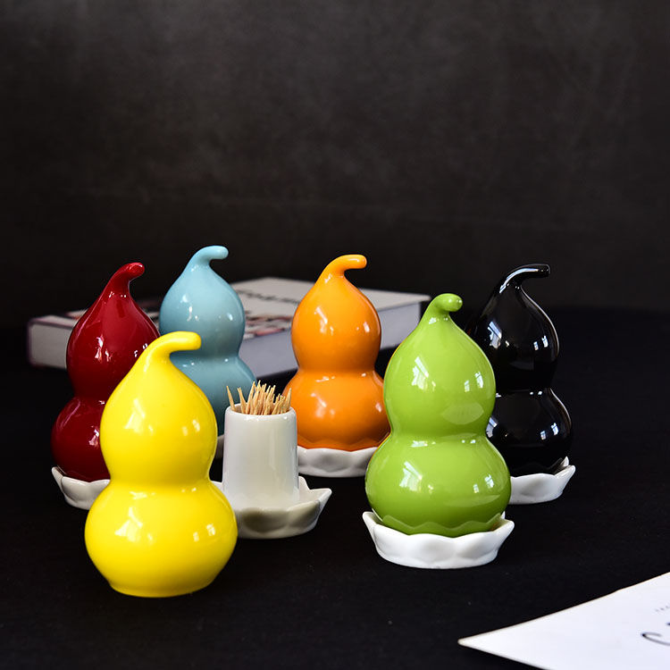 Color Glazed Bone China Tooth-picker Holder