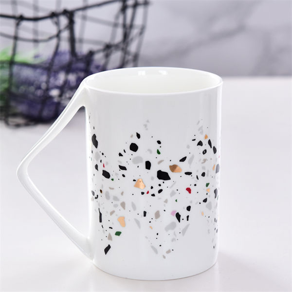 Corner Handle Bone China Mug
