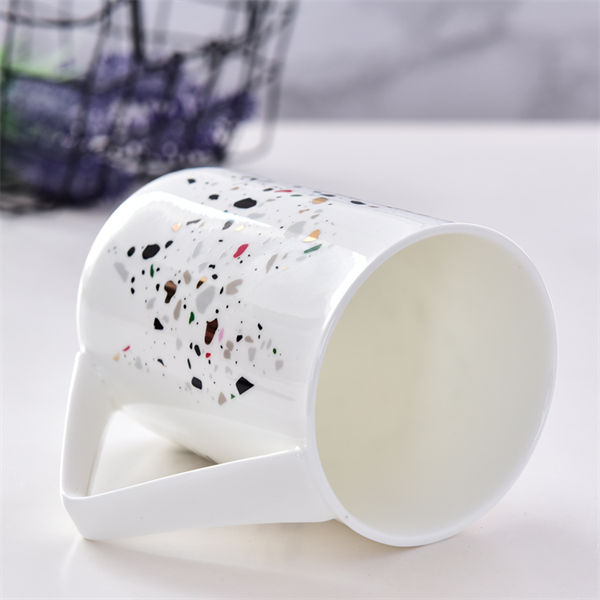Corner Handle Bone China Mug