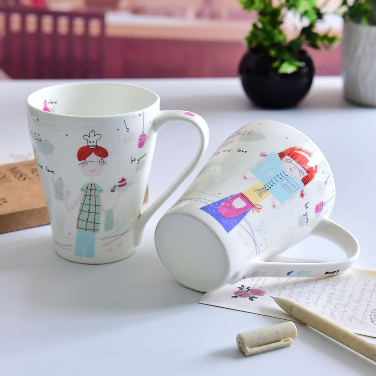 Creative Couple's Porcelain Breakfast Cup