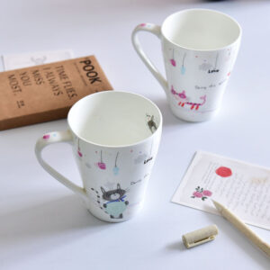 Creative Couple’s Porcelain Breakfast Cup