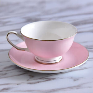 Customizable European Style Bone China Coffee Cup