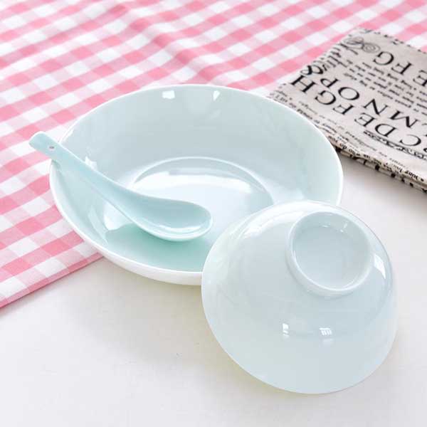 Customizable Indie Fresh Color Glazed Single-person Porcelain Dinnerware