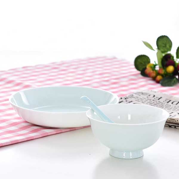 Customizable Indie Fresh Color Glazed Single-person Porcelain Dinnerware