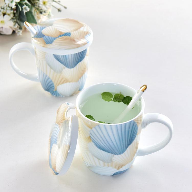 Customizable Shell Porcelain Cup
