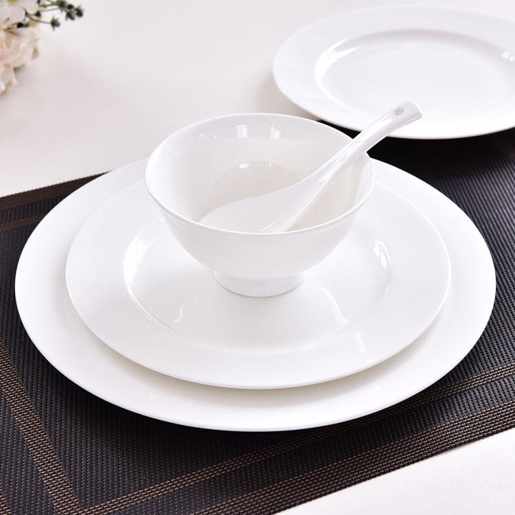 Customizable White Single-person Porcelain Dinnerware