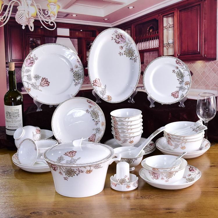 Deep Love 50-piece Porcelain Dinnerware
