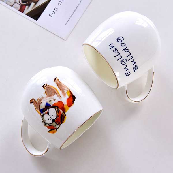 Dog Porcelain Belly Cup