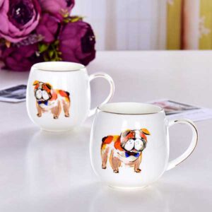 Dog Porcelain Belly Cup
