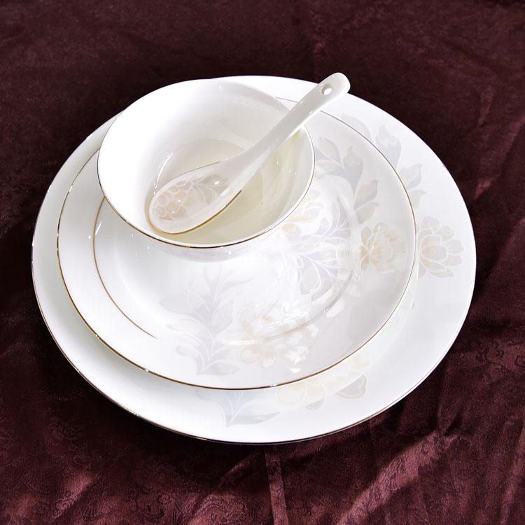 Elegant Lady Porcelain Dinnerware Present Suit