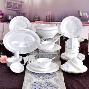 Elegant Lady Porcelain Dinnerware Present Suit