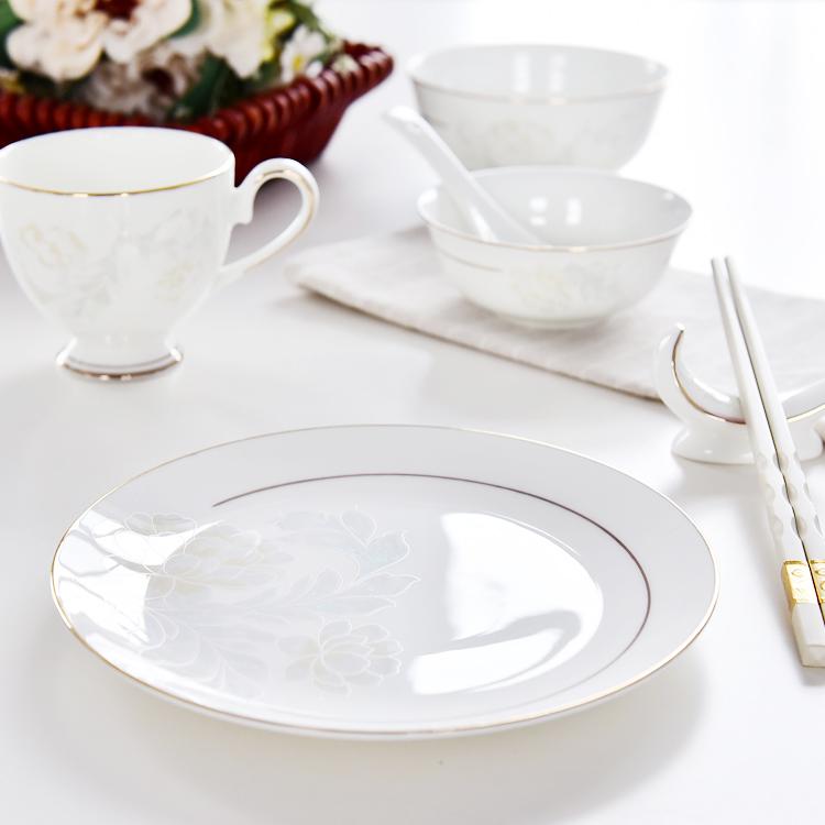 Elegant Lady Single-person Porcelain Dinnerware Present Suit