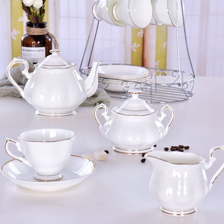 English Style Bone China Coffee Set 1