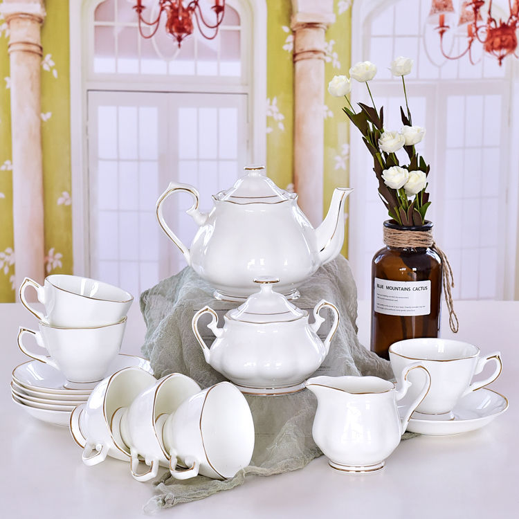 English Style Bone China Coffee Set 1