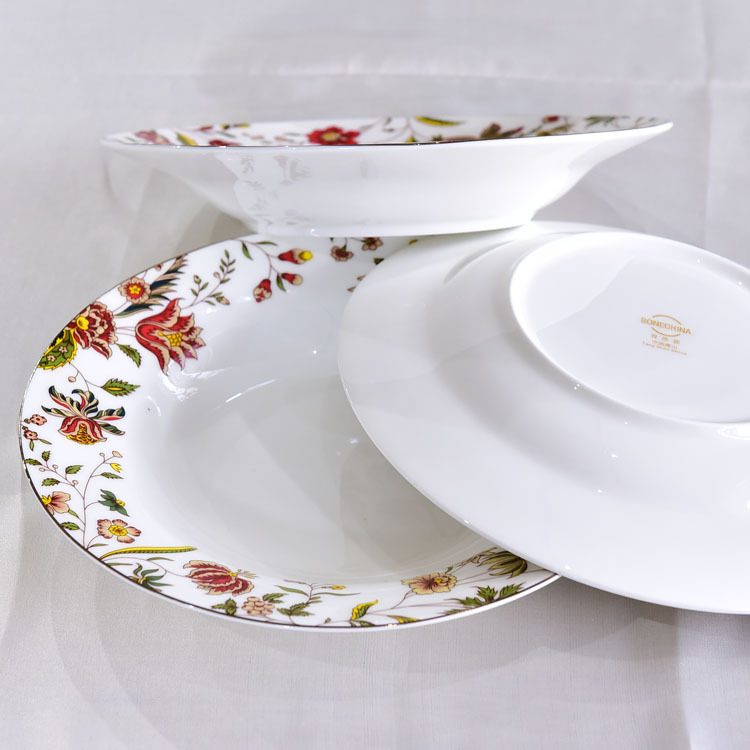 Flower Language 46-piece Porcelain Dinnerware