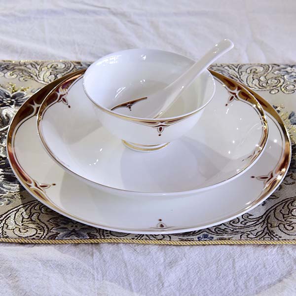 Fluorescence House 60-piece Porcelain Dinnerware