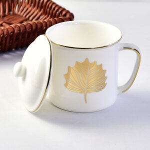 Gild Imitating Enamel Porcelain Cup