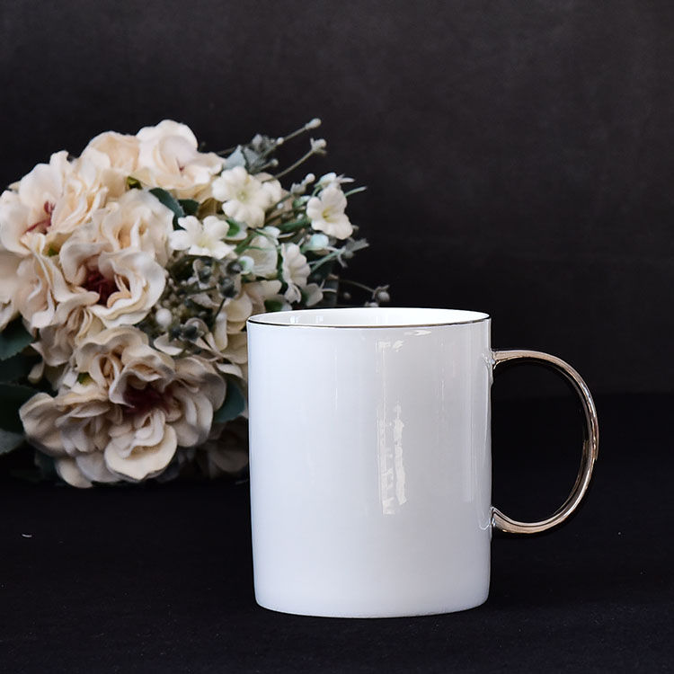 Golden Handle Bone China Mug 2