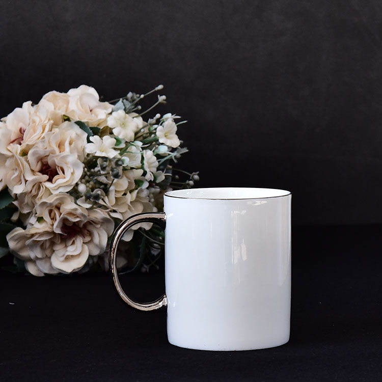 Golden Handle Bone China Mug 2