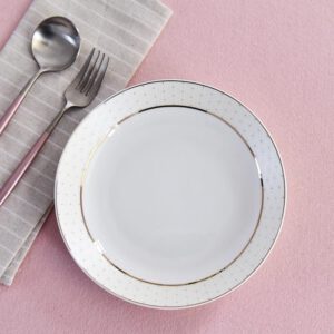 Golden Years 8 Inch Porcelain Meal Plate Customizable Porcelain Dinnerware