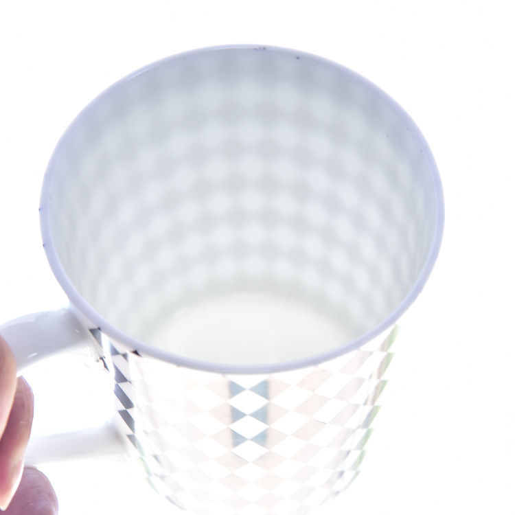 Grid Bone China Mug
