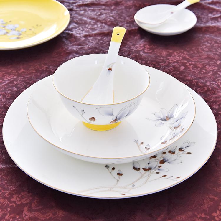 Hand-drawing 50-piece Porcelain Dinnerware