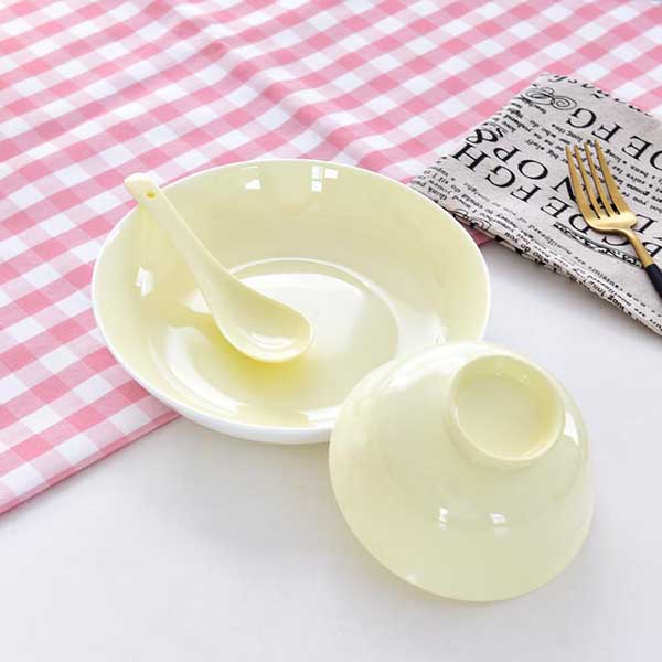 Indie Fresh Color Glazed Single-person Porcelain Dinnerware