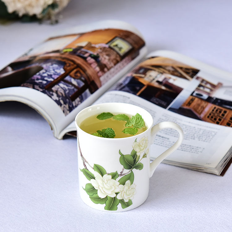 Kapok Flower Bone China Mug