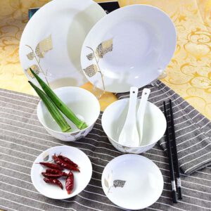 Knot Branches 8-piece Porcelain Dinnerware