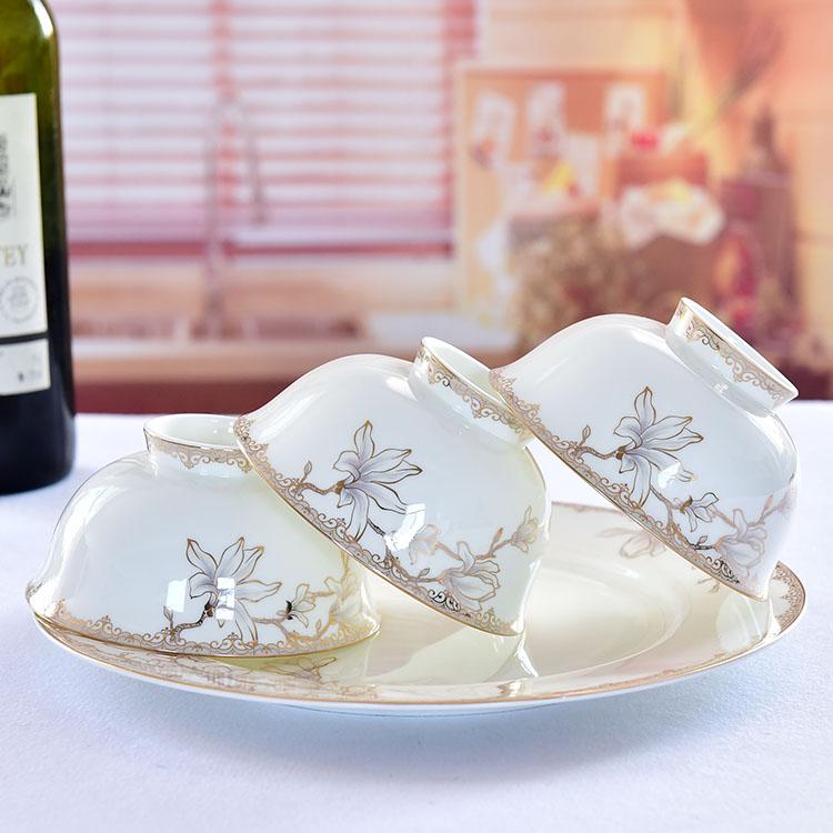 Magnolia 50-piece Porcelain Dinnerware