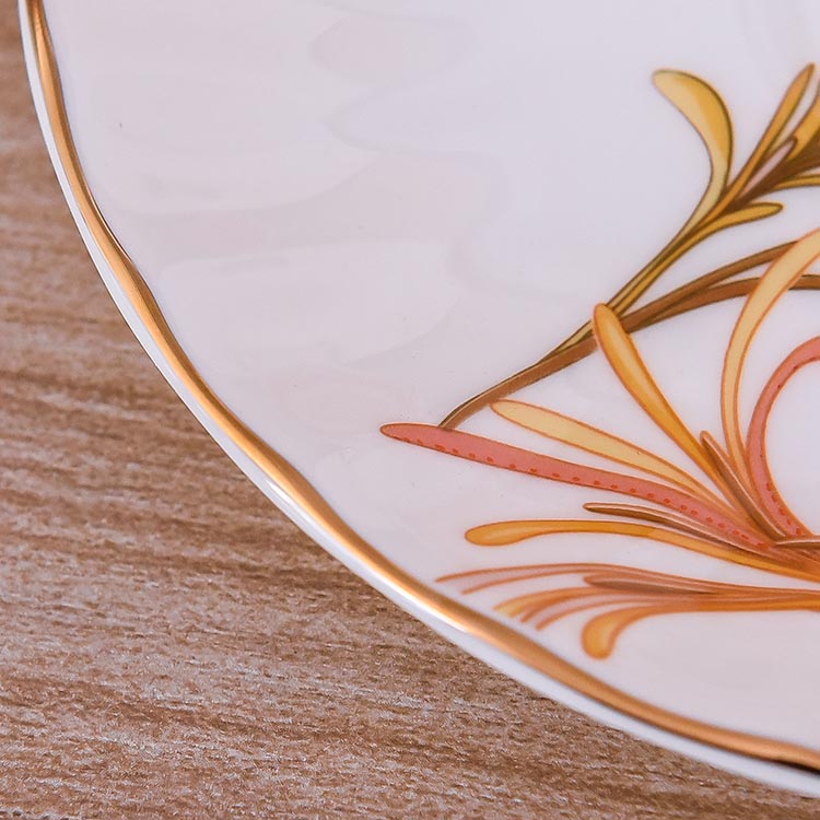 Marigold Pumpkin Porcelain Cup and Saucer
