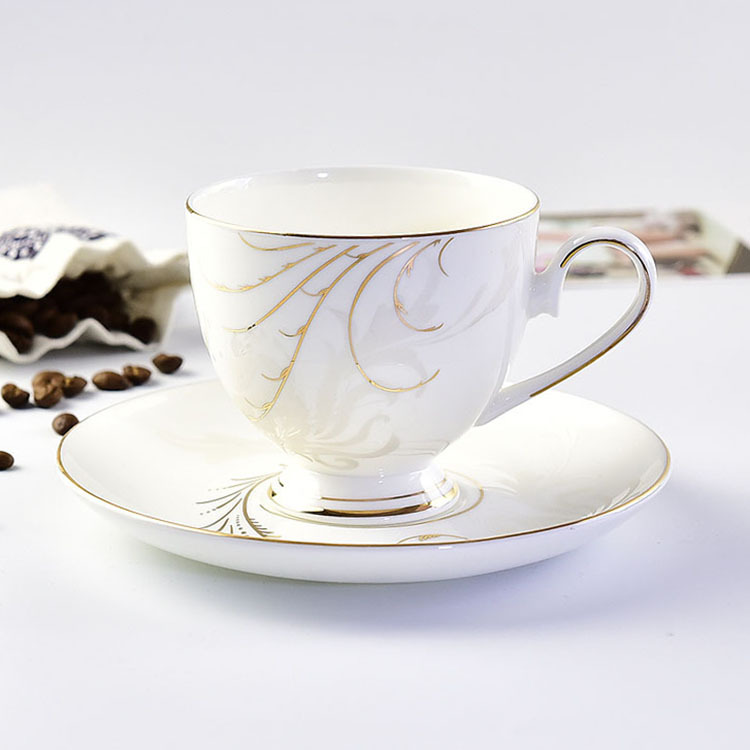 Phoenix Dance Bone China Coffee Cup and Saucer