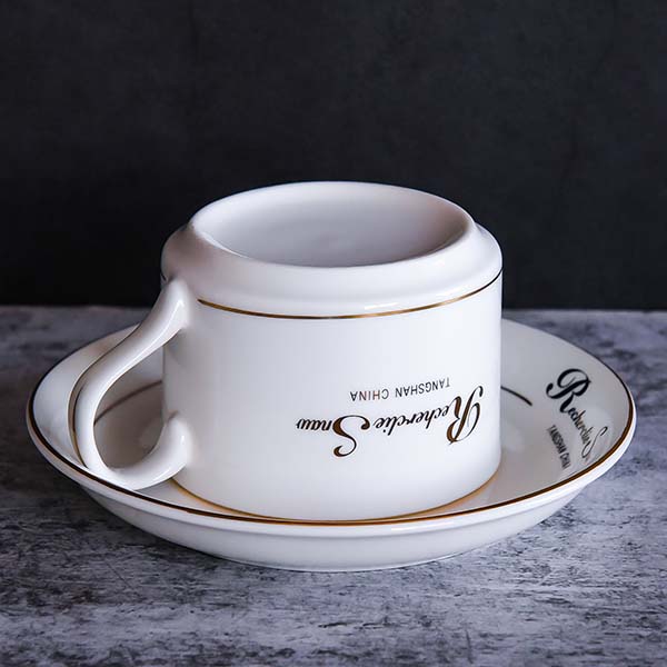 R-logo Austrian Style Porcelain Cup and Saucer