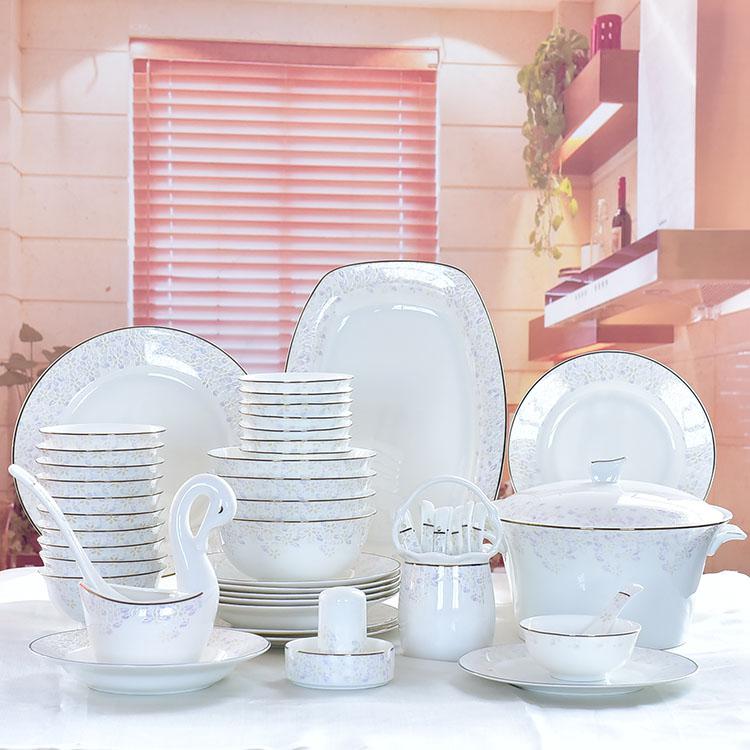 Sakura 50-piece Porcelain Dinnerware