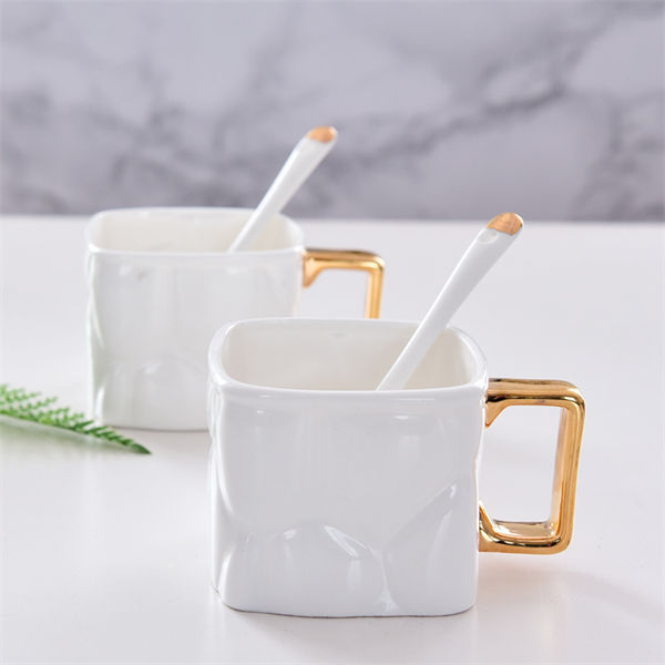 Square Bone China Mug