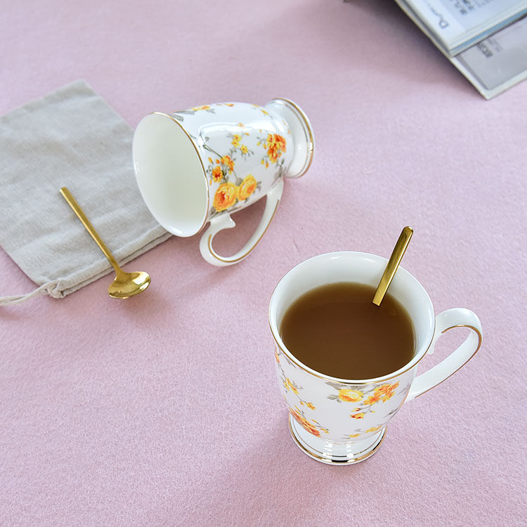Tall Stem Bone China Mug