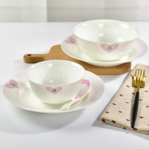 The Heart of a Girl Porcelain Dinnerware Small Suit