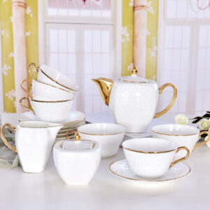 Water Cube Bone China Coffee Set