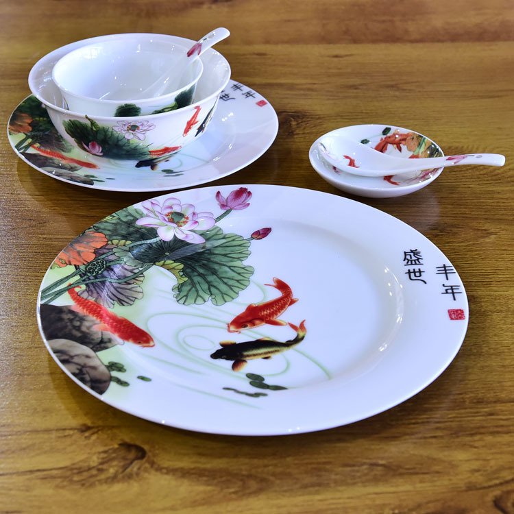 Wholesale Customizable 50-piece Porcelain Dinnerware