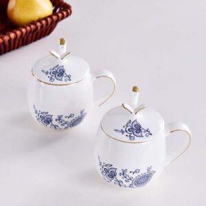 Wholesale Customizable Blue and White Belly Cup