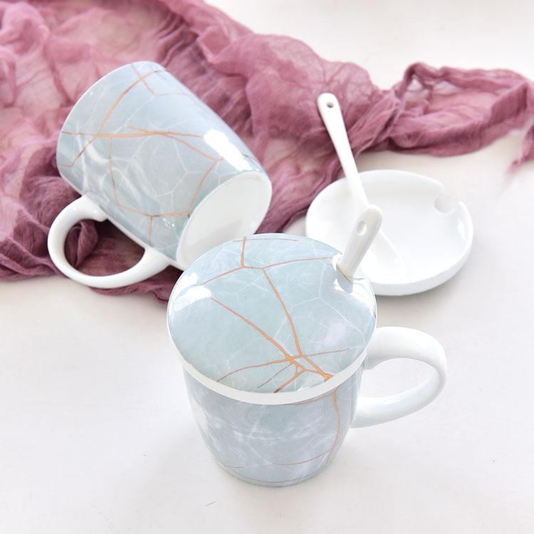 Wholesale Customizable Marbling Porcelain Cup