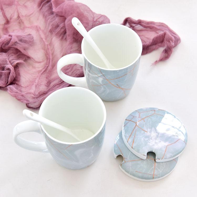 Wholesale Customizable Marbling Porcelain Cup